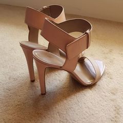 NINE WEST - Blush nude leather high heels