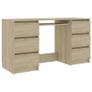 Writing Desk Sonoma Oak 140x50x77 cm Chipboard Image 3