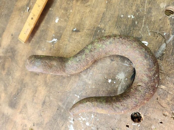 vintage iron hook