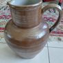 Antique French stoneware jug beautiful patina Image 3