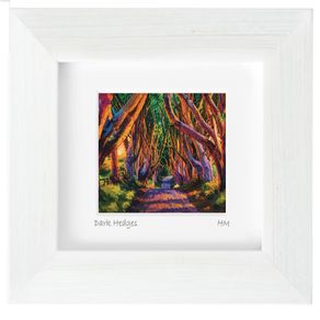 Dark Hedges, Co. Antrim, mini size framed print, by artist Helen Mathews