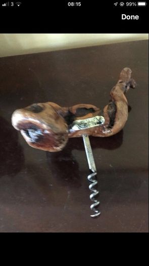 Vintage Twisted Timber Corkscrew
