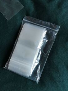 NEW small Grip Seal Clear Poly Plastic Resealable Zip Lock Bags. 57x76mm.