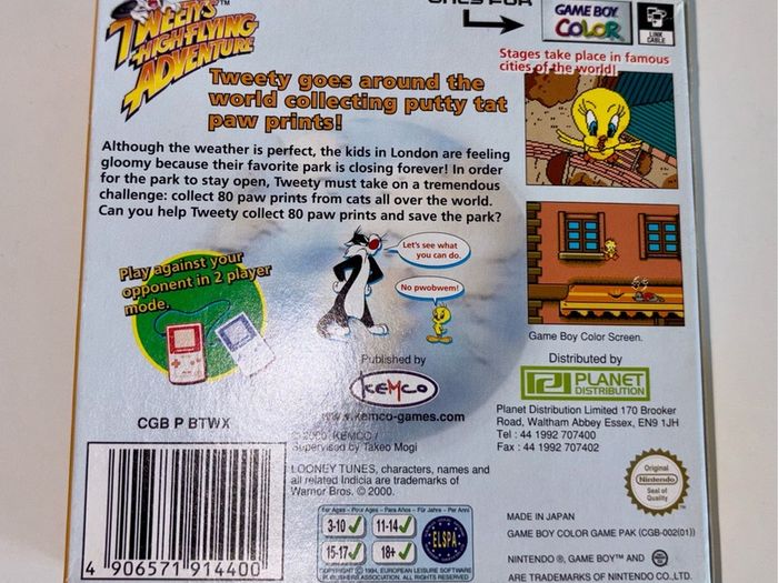 Tweety's High Flying Adventure GameBoy Color