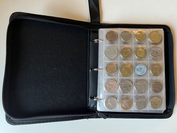 Coins collection foreign unknown 300 coins in album