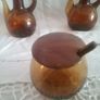 Amber Glass Condiment Set Image 2