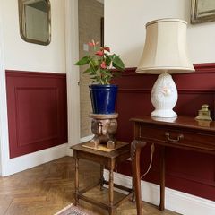 Vintage Ceramic Table Lamp - Floral Design