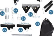 4-point tensioning, storm strap, guy ropes, suitable for all awnings