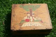 Antique Lunch Box Young Thugs Toys Pasadena California 1940s-50s  9" x 7" H3"