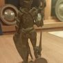 Brass door knocker, old, Medieval Knight, D18 post 6e Image 2