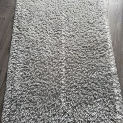 Silver Soft Shaggy Rug