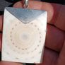 Stunning Sterling Silver Natural Shell Pendant Set. Image 4