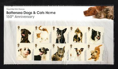 2010 Great Britain The 150th Anniversary of the Battersea Dogs & Cats Home Commemorative Stamps Presentation Pack