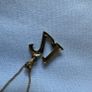 9k/375 Hallmarked gold chain & DIAMOND pendant 21 yr. Image 5