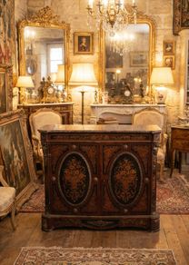 Antique inlaid sideboard