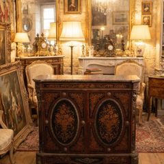 Antique inlaid sideboard