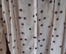 womens blouse size 20 cream Black spots