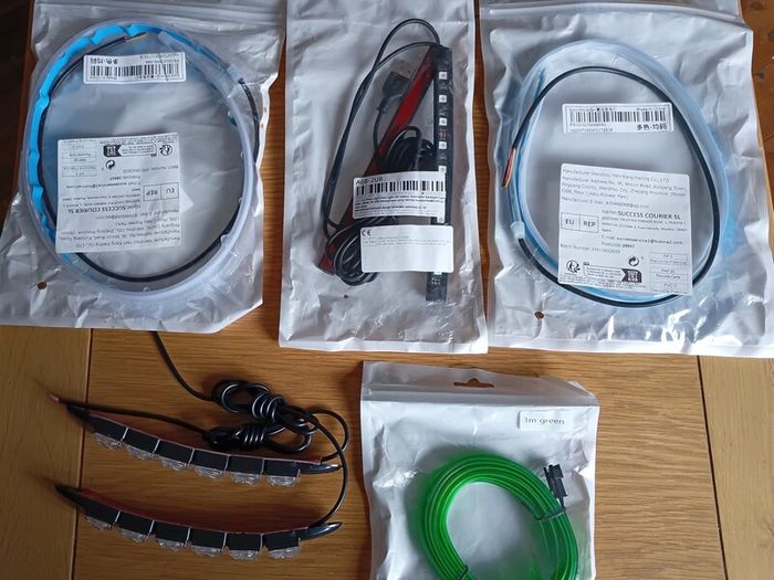 Selection of Lights for car