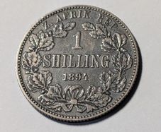 SA. Silver Shilling 1894