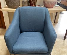 As New - Beautiful Blue Modern Armchair - Can Deliver