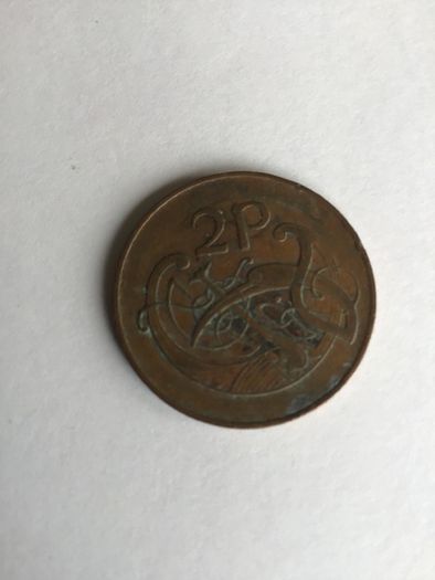 1971 Irish 2 pence coin