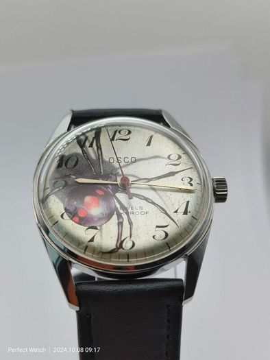 Vintage OSCO Spider 3D Swiss Watch