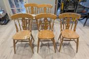 5 Wooden Chairs