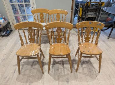 5 Wooden Chairs