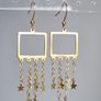 Earring gold pendant star Image 4