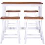 Bar Table and Stool Set 5 Pieces Solid Wood Image 9
