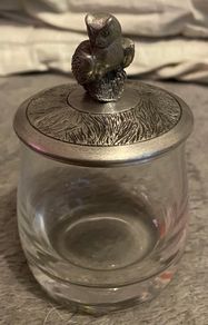 boma pewter lidded jar