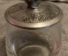 boma pewter lidded jar