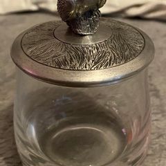 boma pewter lidded jar