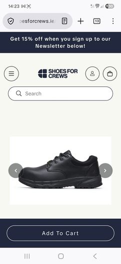 workshoes size