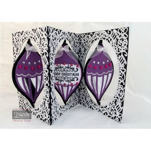 Die'Sire Create A Card Accordian Die "Bauble"