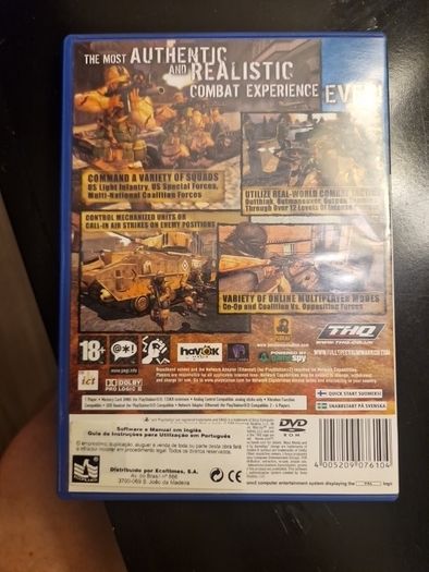 Full Spectrum Warrior Ten Hammers PlayStation2 Ps2 Games Original