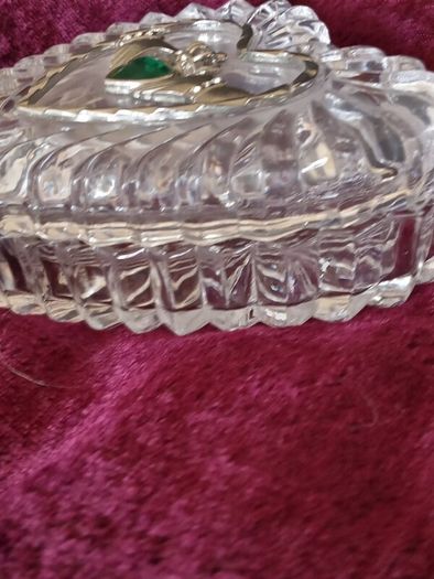 Crystal Glass Trinket/Cladagh Symbol
