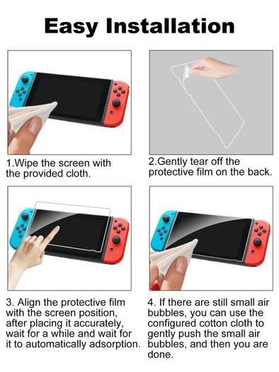 Nintendo Switch Console Screen Protector Cover Premium Tempered Glass 9H