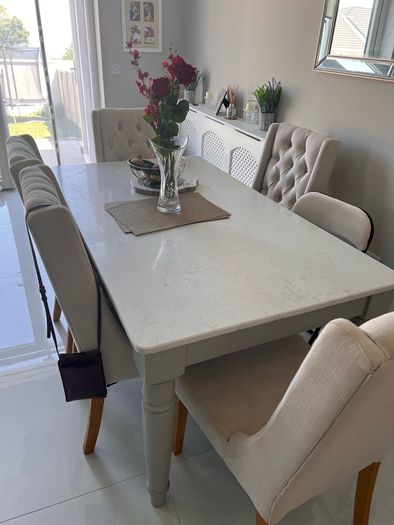 Dining table and chairs