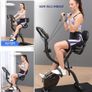 Foldable Exercise Bike for Home 3-in-1 Indoor Trainer with LCD Display & Fitness Bands Image 4