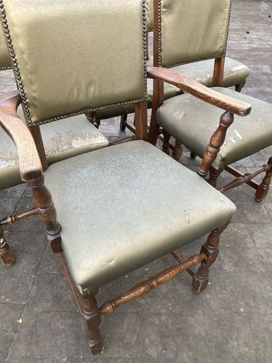 Set of 5 Old Dining Chairs