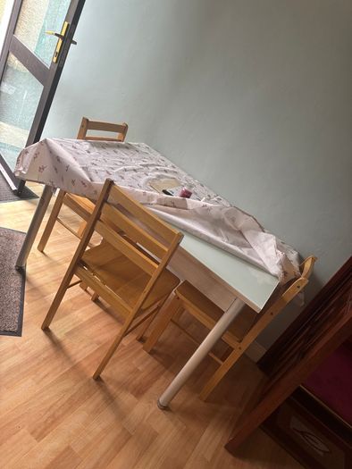 Table and 3 chairs