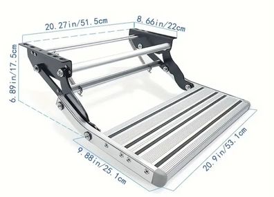 folding step for camper