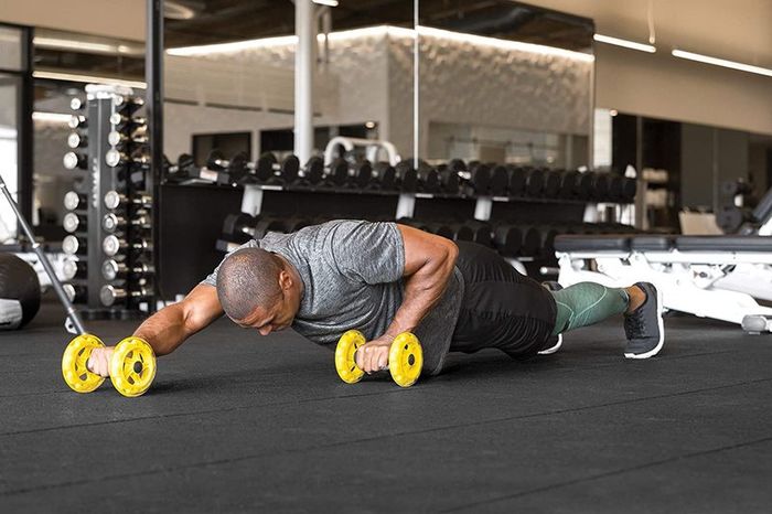 Core Wheels Dynamic Strength & Ab Trainer, Yellow