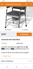 Commode chair