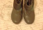 Buffalo grey leather ankle boots with suede trim size 39/6 hardly worn