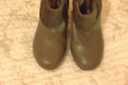 Buffalo grey leather ankle boots with suede trim size 39/6 hardly worn