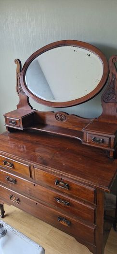 1950s retro antique Irish dressing table