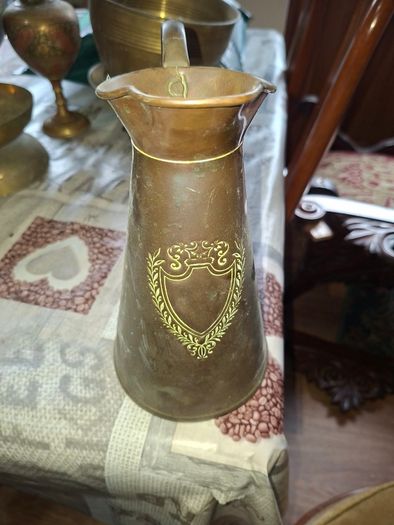 Large Antique Art Nouveau Copper Jug, late 19th to early 20th century, Postage Available or Collection