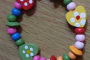 New - A Lovely Wooden Heart Childs Bracelet